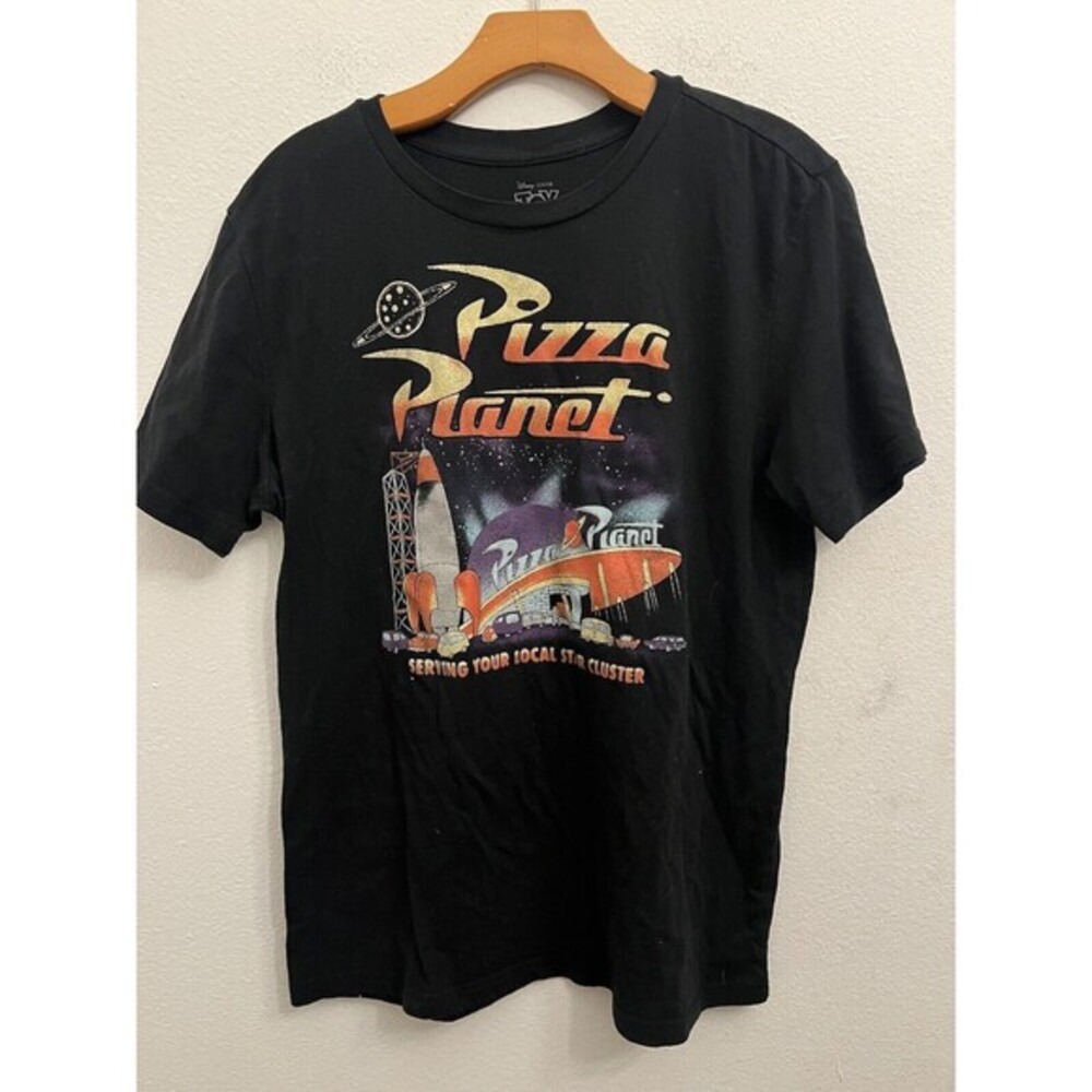 Disney Black Pizza Planet Short Sleeve Tee